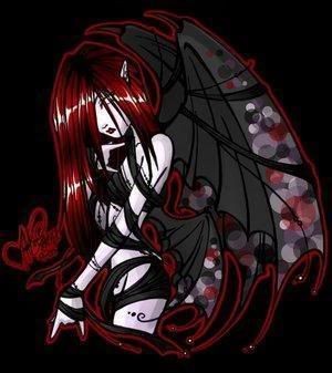 evil goth demon girl Pictures, Images and Photos